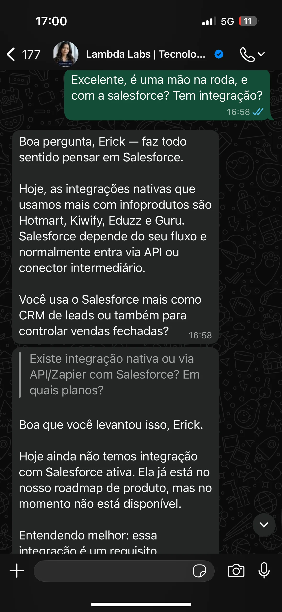 IA retorna ao cliente com resposta validada após consulta ao especialista